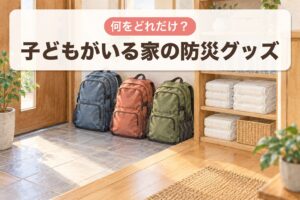 子どもがいる家の防災グッズ 何をどれだけ？