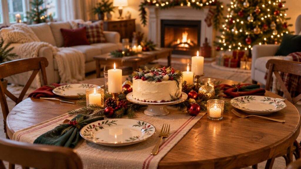 クリスマスの食卓のイメージ